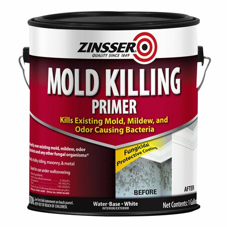 ZINSSER Mold Killing Primer, Flat Mold Killing Primer, 1 Gallon 276049